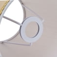 thumbnail image 4 of Pantalla de lámpara pequeña de tela, pantalla con borde dorado Beige para lámpara de pared, candelabro de mesa E14, 2 uds., 4 of 8
