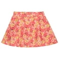 thumbnail image 3 of BTween 3 Pack Skorts for Girls - Kids Scooter Skirts - Skirt Layered Shorts - Floral Black/Red, Solid Yellow, Size 10-12, 3 of 4