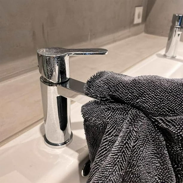 Fiudx Toalla Absorbente de Agua, Diseño Grueso para Limpieza de Autos, Microfibra Ecológica, Sin Pelusa, Multiusos para Auto, Piscina, Hogar y Gimnasio, Paquete de 3