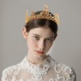 thumbnail image 3 of Princess Tiara Dainty Elegant: Flower Rhinestone Wedding Tiara Bride Party Crown, 3 of 10