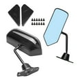 thumbnail image 1 of 1 Pair Universal F1 Style Car Side Rearview Mirrors Door Wing Rear View Mirror for ABS Carbon Fiber Look, 1 of 7