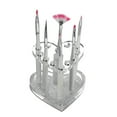 thumbnail image 1 of WEUVEB 2Pcs Heart Shaped Lip Liner Organizer Acrylic Makeup Brush Holder for Cosmetics Storage, 1 of 6