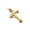 Gold No Chain, variant on Men Woven Rope Cross Pendant Vintage Religious Faith Jewelry Hip Hop Street Style Stainless Steel Gold Plated No Chain