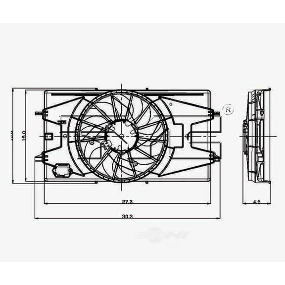 Dual Radiator and Condenser Fan Assembly Fits select: 2005-2010 CHEVROLET COBALT, 2007-2009 PONTIAC G5