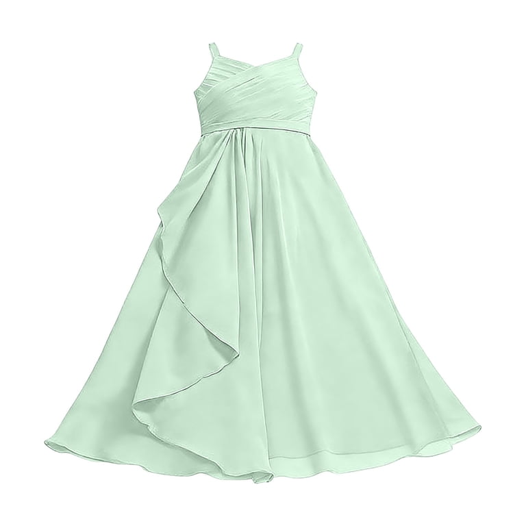 where to buy cute dresses for graduation Tween Girl Tulle Dress Green Sleeveless Photography Outfit 11-12Years Sleeve Type:STRAPLESS