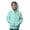 Mint Green, variant on Girls Zip-Up Hoodies Cute Ghost Graphic Sweatshirt Kids Halloween Trendy Outerwear Fall Winter Casual Hooded Jackets