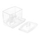 thumbnail image 2 of Organizador de maquillaje cosmético,Caja de hisopos de algodón acrílico transparente,Caja de hisopos de algodón acrílico de cristal,Caja de hisopos de algodón a prueba de 2 piezas, 2 of 8
