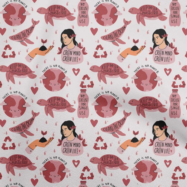 oneOone Polyester Spandex Dark Rose Brown Fabric Earth Fabric For Sewing Printed Craft Fabric By The Yard 56 Inch Wide