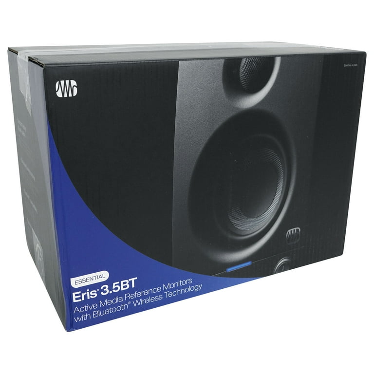 PreSonus Eris 3.5BT 2nd Gen 3.5-Inch Media Reference Studio Monitor with  Bluetooth Connectivity - Eris-3.5BT