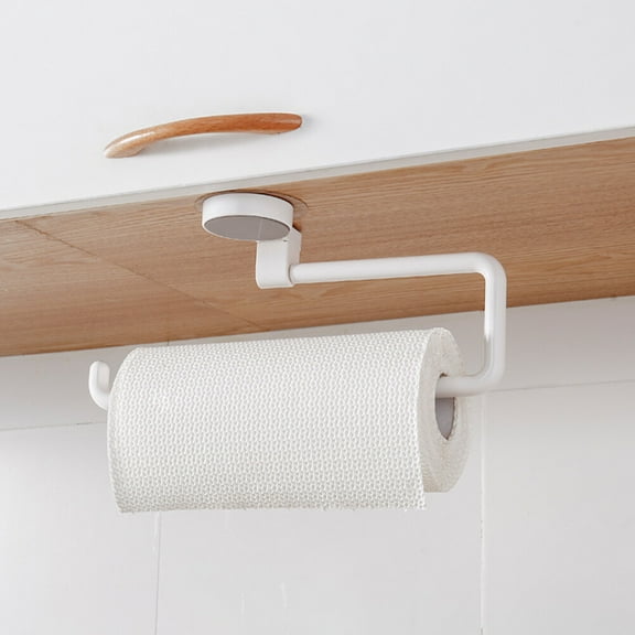 Raindrops White ABS Bathroom Wall Mounted Toilet Paper and Towel Holder for Easy Installation and Space Saving