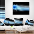 thumbnail image 4 of Designart Light Blue Fractal Waves - Abstract Throw Pillow - 12x20, 4 of 5