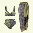 thumbnail image 1 of Womens One Piece Tankini Swimsuit with Maxi Wrap Skirt Summer Floral Printed Two Piece Tummy Control Bathing Suit, 1 of 6