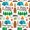 White Teal, variant on Manfei Cartoon Gnome Twin Quilt Set 2 Pieces,Happy Camping Twin Coverlet Set,Dark Green Yellow,1 Bedspread and 1 Pillowcase