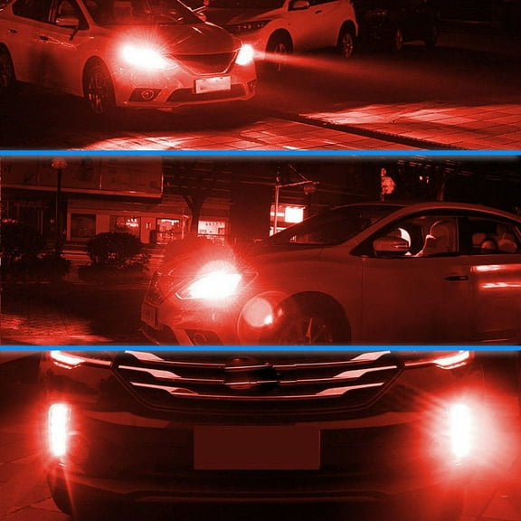sailesiti 2pcs 1157 BAY15D 12V LED Bulb Reverse Signal Turn Light Brake Lamp Red
