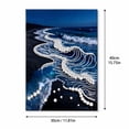 thumbnail image 4 of DIY Beach Pearl Diamond Painting Kit, 12x16inch Sparkling 5D Full Drill Painting Kit for Adults Beginners, Relaxing Craft Home Wall Decor Unique Gift, 4 of 8