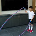 thumbnail image 3 of GoZone Kids 15ft Twisted Nylon Battle Rope with Solid Color Handles – Blue/Red, 3 of 9