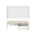 thumbnail image 3 of Roslyn Twin XL Platform Bed with Panel Footboard & 2 Storage Drawers in White, 3 of 5