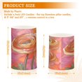 thumbnail image 6 of Yayeee Flameless Candles with Remote Flickering Battery Operated Multi Color Changing, Abstract Pink Flowers, 6 of 7