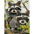 thumbnail image 2 of Anderson, Traci 15x18 White Modern Wood Framed Museum Art Print Titled - Raccoons, 2 of 4
