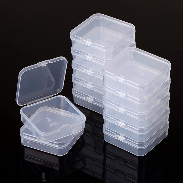 Mr. Pen- Small Plastic Containers, Clear, 12 pcs, Bead Organizer, Box for Organizing, Mini Storage