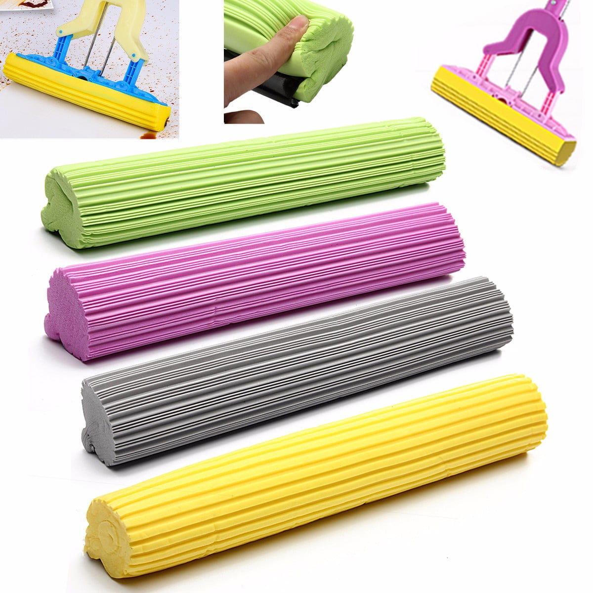 3Pack Polyvinyl Alcohol Sponge Foam Rubber Mop Head Refill Replacement