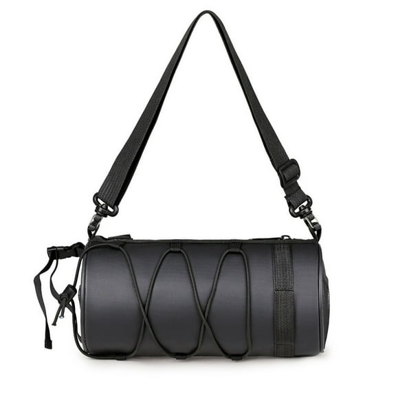Bike Handlebar Bag, Waterproof Bicycle Front Bag with 2-Point Secure Straps, Handy Front Bike Bags Bicycle Front Frame Storage Pouch Frame Storage Roll Bag for Road Mountain Bikes Cycling