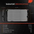 thumbnail image 2 of A-Premium Engine Coolant Radiator Assembly Compatible with BMW F30 Series 328d, 328d xDrive, 2014 2015 2016 2017 2018, 2.0L, Replace# 17117600516, 17118672102, 2 of 8