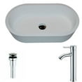 thumbnail image 2 of Anzzi LSAZ607-040 White Matte / Brushed Nickel Vaine Brass And Stone Deck Mounted Or, 2 of 2