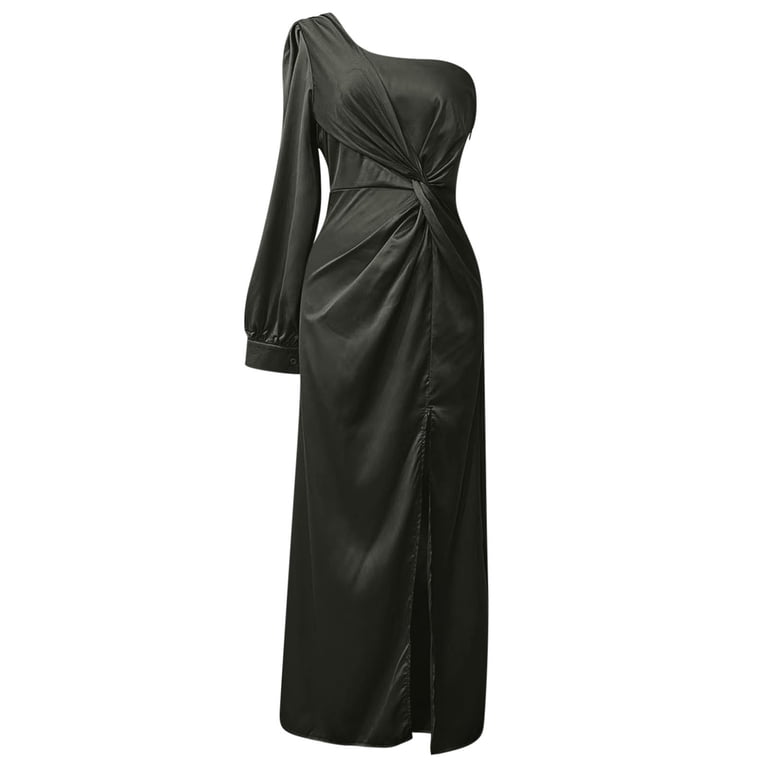 Collar Raglan Sleeves Pleated Waist Split Sexy Long Skirt Evening Dress Backless Long Sleeve Formal Gown Prom Formal Dresses Long Formal Dresses for Women plus plus Size Fall Dresses for Women Long - Collar Raglan Sleeves Pleated Waist Split Sexy Long Skirt Evening Dress Backless Long Sleeve Formal Gown Prom Formal Dresses Long Formal Dresses for Women plus plus Size Fall Dresses for Women Long -