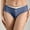 Navy, variant on Gapacks Women's Bikini Panties - 100% Polyester, Durable, Comfortable Everyday Wear, Blue, Size L, Bow Detail, Single Pack