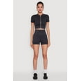 thumbnail image 2 of Women's Daisy Seamless Double Zip Front Crop Top, 2 of 5