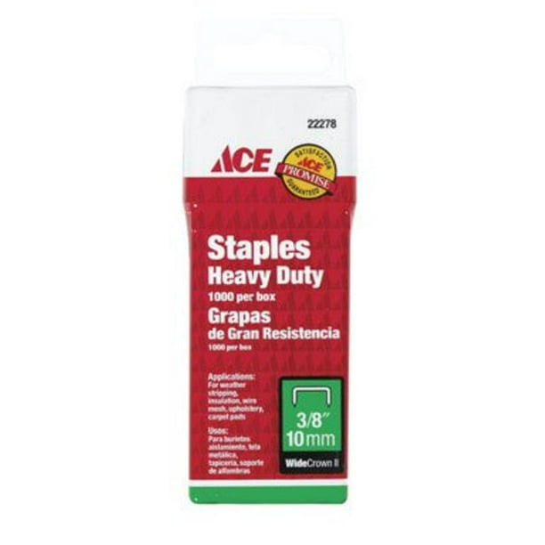 Heavy Duty Staple 3/8 Wide Crown Ace Staple Guns 22278ACE 082901222781