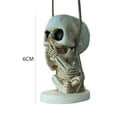 thumbnail image 3 of Colgante de esqueleto de coche de resina, espejo retrovisor colgante, columpio, decoración de calavera (sin hablar), 3 of 8
