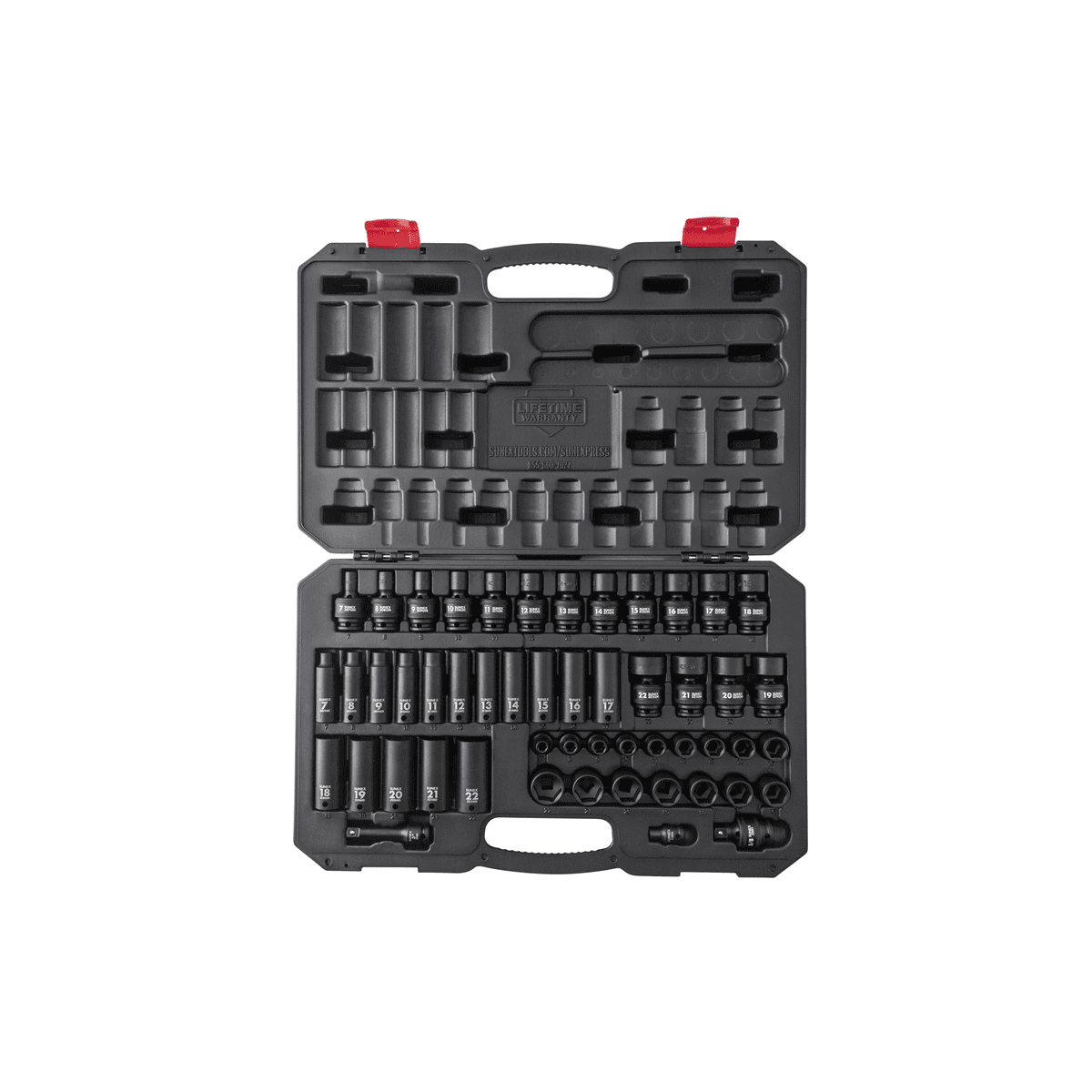 Sunex 3351 3/8" Drive 51 Piece Metric Impact Socket Set