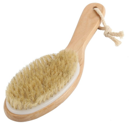 Household Wooden Handle Floor Washing Tool Cleaning Brush Wood Color 24.8cm (Best Way To Wash Wood Floors)