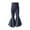 Dark Blue, variant on GYRATEDREAM Toddler Baby Girl Flare Pants Solid Color Cotton Bottoms Trousers Kids Ruffled Wide Leggings