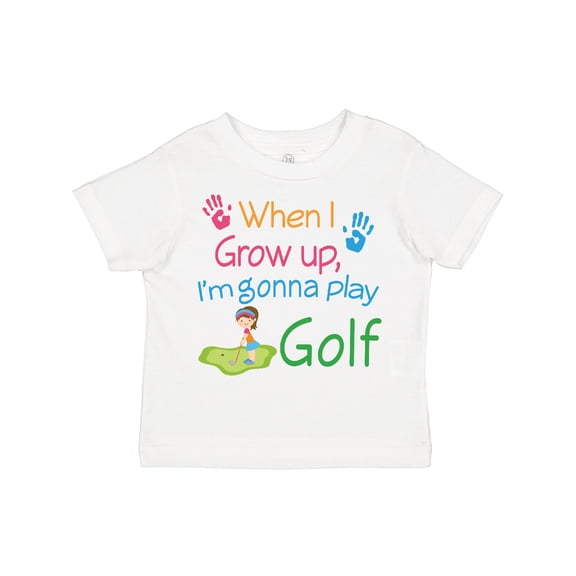 Inktastic Golfing Girls Future Golfer Girls Toddler T-Shirt