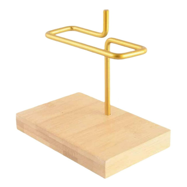 simhoa Bamboo Coffee Holder Container Organizer Paper Stand Flat Bottomed V Shape