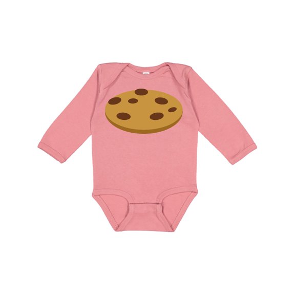 Inktastic Chocolate Chip Cookie Boys or Girls Long Sleeve Baby Bodysuit