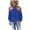 Blue, variant on IROINNID Deals Polyester Long Sleeve T Shirt for Women Comfy Backless Solid Color Shirt Strapless Tops,Pink