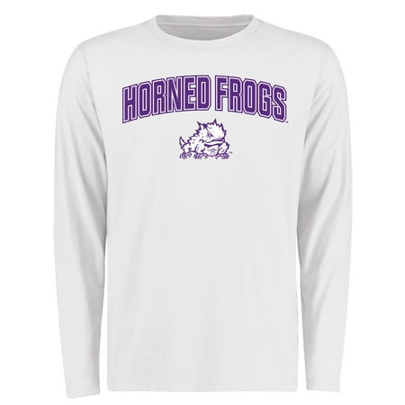 TCU Horned Frogs Proud Mascot Long Sleeve T-Shirt - White -