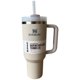 thumbnail image 1 of Termo Taza Taza de café caliente de acero inoxidable 304 con tapa, taza caliente fría de paja, frasco de vacío de 40oz, 1 of 6