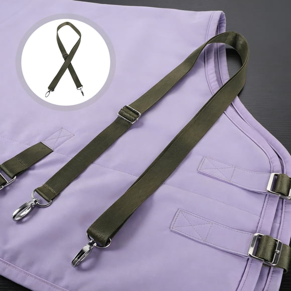 TEHAUX 2Ud Accesorios Para Manta De Caballo Laterales Elásticas Y Ajustables En Verde