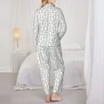 thumbnail image 6 of Wukai Cute Rabbit Print Women's Pajama Set - Soft Long Sleeve Sleepwear for Comfort and Style-X-Large, 6 of 9