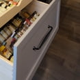thumbnail image 6 of Goo-Ki 6 Pack 7.6'' Center to Center Vintage Matte Black Cabinet Pulls, Sleek Zinc Alloy Cabinet Handles for Classic Furniture Drawer Hardware, 6 of 7