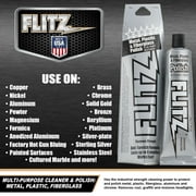 Flitz Metal Polish Paste - Multi-Purpose Cleaner and Polish for Aluminum, Brass, Copper, Chrome, Stainless Steel, Silver, Fiberglass and Plastic, 1.76 oz