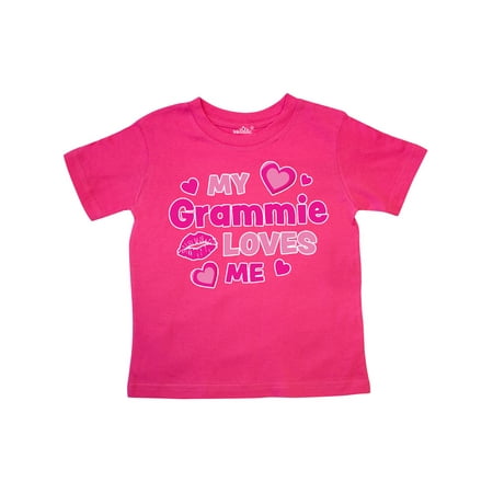 

Inktastic Valentine s Day My Grammie Loves Me Hearts and Lips Gift Toddler Boy or Toddler Girl T-Shirt