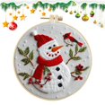thumbnail image 1 of TQEHS Kit de inicio de bordado para decoración del día de Navidad, kit de patrón de puntada de gama completa tridimensional, adecuado para principiantes en punto de cruz D8A8, 1 of 6