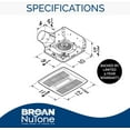 thumbnail image 2 of Broan-Nutone AE110L InVent Series Single-Speed Fan with LED Light, Ceiling Room-Side Installation Bathroom Exhaust Fan, ENERGY STAR Certified, 1.5 Sones, , White , 110 CFM 1.0 Sones, 2 of 7