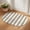 Brown, variant on Diatomaceous Earth Bath Mat 16"x24", Aqua Striped Absorbent Half Circle Bathroom Rugs with Non-Slip Backing Rubber, Low-Profile Doormat for Kitchen Sink Indoor Modern Farmhouse Blue White Stripes